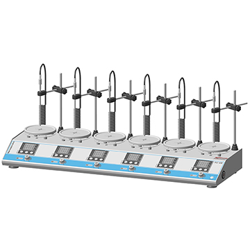 Heated magnetic stirring zone