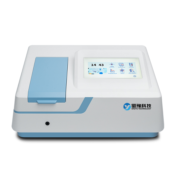 Touch screen single beam Visible spectrophotometer